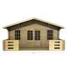 5m x 3m (16ft x 10ft) Log Cabin (2087) - Double Glazing (34mm Wall Thickness)