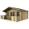 5m x 3m (16ft x 10ft) Log Cabin (2089) - Double Glazing (34mm Wall Thickness)