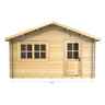 4m x 5m (13 x 16) Log Cabin (2068) - Double Glazing (34mm Wall Thickness)