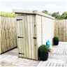 3 x 7 Pent Garden Shed - 12mm Tongue and Groove Walls - Pressure Treated 
