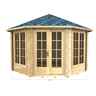 3.5m x 3.5m (12 x 12) Log Cabin (2043) - Double Glazing (70mm Wall Thickness)