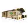 5m x 7m (16 x 23) Log Cabin (2097) - Double Glazing (70mm Wall Thickness)