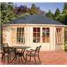 10 X 14 LOG CABIN (2.96M X 4.34M) - 28MM TONGUE AND GROOVE LOGS