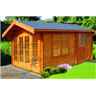 12 X 15 LOG CABIN (3.59M X 4.49M) - 28MM TONGUE AND GROOVE LOGS