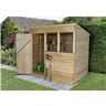 7 x 5 Pressure Treated Pent Shed 