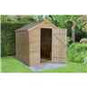8 x 6 Apex Pressure Treated Overlap Shed