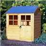 INSTALLED 4 x 4 (1.19m x 1.19m)  - Wooden Playhouse - Single Door - 1 Window - 12mm Wall Thickness