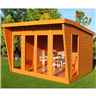 INSTALLED 10 x 8 (3.06m x 2.39m) -  Premier Wooden Summerhouse - Double Doors - 12mm T&G Walls & Floor
