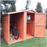 7 x 6 (2.22m x 1.95m) - Tongue And Groove - Apex Shed With Log Store - 1 Window - Single Door - 12mm Tongue And Groove Floor & Roof