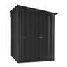 5 x 8 Lean To Anthracite Grey Metal Shed (1.44m X 2.34m)