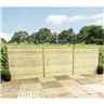 5FT (1.52m) Horizontal Pressure Treated 12mm Tongue & Groove Fence Panel 