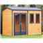 10 x 7 (3.02m x 2.23m) - Premier Reverse Wooden Studio Summerhouse - 2 Windows - Double Doors - 20 mm Walls