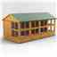 16 x 8 Premium Tongue And Groove Apex Potting Shed - Single Door - 24 Windows - 12mm Tongue And Groove Floor And Roof