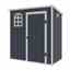 6 x 3 Plastic Pent Shed - Dark Grey with Foundation Kit (included)