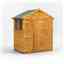 4 x 6 Premium Tongue And Groove Apex Shed - Double Doors - 2 Windows - 12mm Tongue And Groove Floor And Roof
