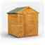 6 x 6 Premium Tongue And Groove Apex Shed - Double Doors - Windowless - 12mm Tongue And Groove Floor And Roof