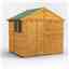 6 x 8  Premium Tongue and Groove Apex Shed - Single Door - 2 Windows - 12mm Tongue and Groove Floor and Roof