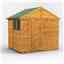 6 x 8  Premium Tongue and Groove Apex Shed - Double Doors - 2 Windows - 12mm Tongue and Groove Floor and Roof