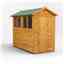 8 x 4 Premium Tongue And Groove Apex Shed - Single Door - 4 Windows - 12mm Tongue And Groove Floor And Roof