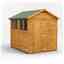 8 x 6 Premium Tongue And Groove Apex Shed - Single Door - 4 Windows - 12mm Tongue And Groove Floor And Roof