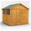 8 x 8  Premium Tongue and Groove Apex Shed - Single Door - 4 Windows - 12mm Tongue and Groove Floor and Roof