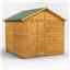 8 x 8 Premium Tongue and Groove Apex Shed - Single Door - Windowless - 12mm Tongue and Groove Floor and Roof