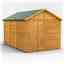 12 x 8  Premium Tongue and Groove Apex Shed - Single Door - Windowless - 12mm Tongue and Groove Floor and Roof