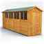 18 x 4 Premium Tongue And Groove Apex Shed - Single Door - 8 Windows - 12mm Tongue And Groove Floor And Roof