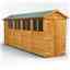 18 x 4 Premium Tongue And Groove Apex Shed - Double Doors - 8 Windows - 12mm Tongue And Groove Floor And Roof