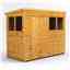 8 x 4 Premium Tongue And Groove Pent Shed - Single Door - 4 Windows - 12mm Tongue And Groove Floor And Roof