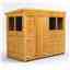 8 x 4 Premium Tongue And Groove Pent Shed - Double Doors - 4 Windows - 12mm Tongue And Groove Floor And Roof