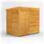 7 x 5 Premium Tongue And Groove Pent Shed - Single Door - Windowless - 12mm Tongue And Groove Floor And Roof