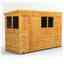 10 x 4 Premium Tongue And Groove Pent Shed - Double Doors - 4 Windows - 12mm Tongue And Groove Floor And Roof