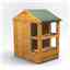 4 x 6 Premium Tongue And Groove Apex Potting Shed - Single Door - 8 Windows - 12mm Tongue And Groove Floor And Roof
