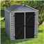 8 X 6 (2.28m X 1.85m) Double Door Apex Plastic Shed With Skylight Roofing