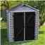3 X 6 (0.90m X 1.85m) Double Door Apex Plastic Shed With Skylight Roofing
