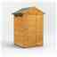 4 x 4 Security Tongue and Groove Apex Shed - Single Door - 2 Windows - 12mm Tongue and Groove Floor and Roof