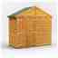 4 x 8 Security Tongue and Groove Apex Shed - Double Doors - 2 Windows - 12mm Tongue and Groove Floor and Roof