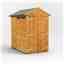 6 x 4 Security Tongue and Groove Apex Shed - Double Doors - 2 Windows - 12mm Tongue and Groove Floor and Roof