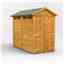 8 x 4 Security Tongue and Groove Apex Shed - Single Door - 4 Windows - 12mm Tongue and Groove Floor and Roof