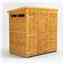 6 x 4 Security Tongue And Groove Pent Shed - Double Doors - 2 Windows - 12mm Tongue And Groove Floor And Roof