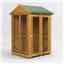 4 x 4 Premium Tongue And Groove Apex Summerhouse - Double Doors - 12mm Tongue And Groove Floor And Roof