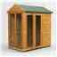 6 x 4 Premium Tongue And Groove Apex Summerhouse - Double Doors - 12mm Tongue And Groove Floor And Roof