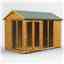 10 x 6 Premium Tongue And Groove Apex Summerhouse - Double Doors - 12mm Tongue And Groove Floor And Roof