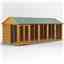 20 x 8 Premium Tongue And Groove Apex Summerhouse - Double Doors - 12mm Tongue And Groove Floor And Roof