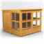 8 x 8 Premium Tongue And Groove Pent Potting Shed - Single Door - 16 Windows - 12mm Tongue And Groove Floor And Roof