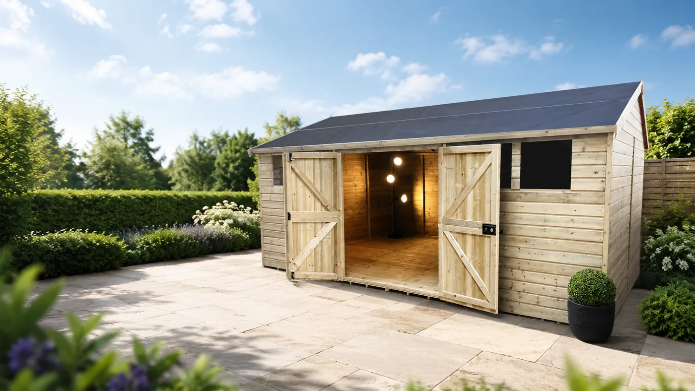 Timber garden building