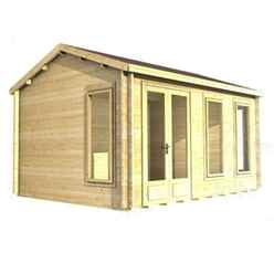 3.5m x 3.5m (12 x 12) Log Cabin (2039) - Double Glazing (34mm Wall Thickness)