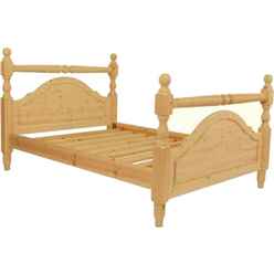 King Size Premier Oxford Pine Low End Bed (5ft) - Free Delivery*