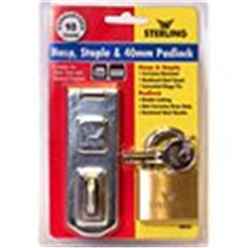 Deluxe Padlock and Steel Hasp 